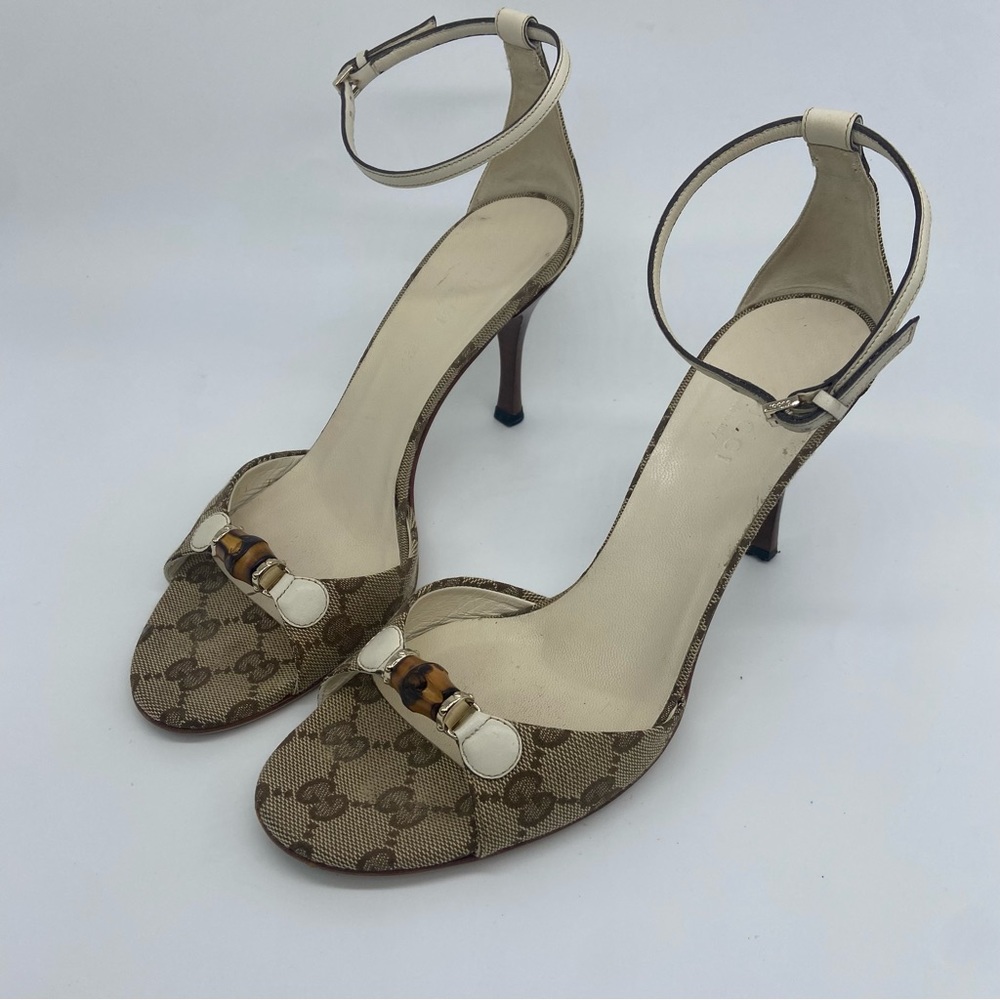 Gucci Beige and Brown Heels